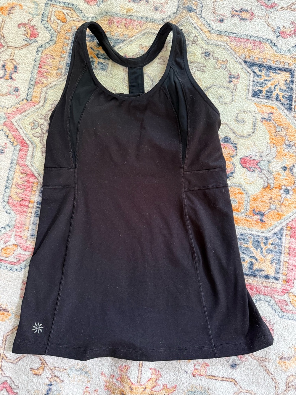 Athleta Racerback Tank Top Tank Top Black Size Small
